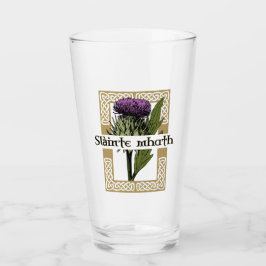 Schottland - Thistle und Schotte - Gälischer Toast Glas