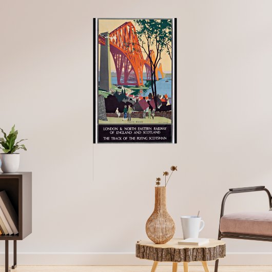 Schottland Travel Poster, Forth Bridge, Poster (Wohnzimmer 3)