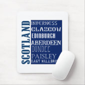 Schottland-U-Bahn-Wortkunst Mousepad (Mit Mouse)
