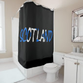 Schottland überlagert sich über die Schottische Fl Duschvorhang (Beispiel)