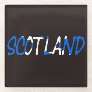 Schottland überlagerte die Küste der schottische Glasuntersetzer