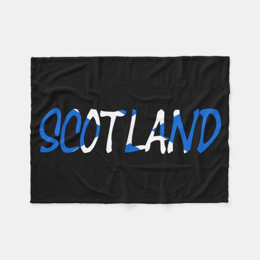 Schottland überlagerte sich auf der Flagge Schottl Fleecedecke (Vorderseite (Horizontal))