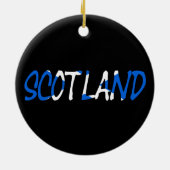 Schottland überlagerte sich auf der Schottischen F Keramik Ornament (Hinten)