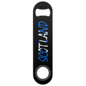 Schottland überlagerte sich auf der Schottischen F Speed Flaschenöffner (Rückseite)