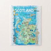 Schottland UK Reiseplan Puzzle (Vertikal)
