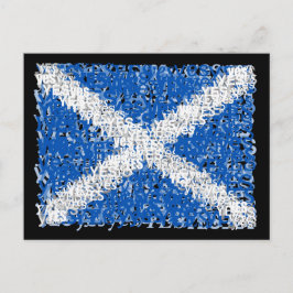 Schottland Unabhängigkeit: Schottische Ja-Flagge, Postkarte