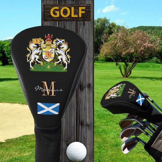 Schottland und Flag Mit Monogramm Golf Clubs Cover Golf Headcover