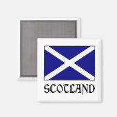 Schottland und Schotte Magnet (Vorderseite/Rückseite)