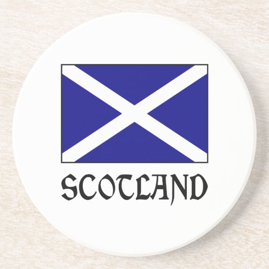 Schottland und Schotte Sandstein Untersetzer (Vorne)