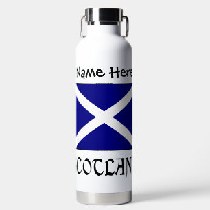 Schottland und Schottenflagge Personalisiert Trinkflasche