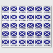 Schottland und Schottisch oder St. Andreas-Kreuz-F Geschenkpapier (Flach)