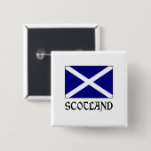Schottland und schottische Flagge Button (Vorne & Hinten)