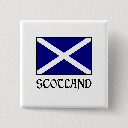 Schottland und schottische Flagge Button (Vorderseite)