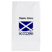 Schottland und Schottische Flagge mit Ihrem Namen Kleine Geschenktüte (Vorderseite)