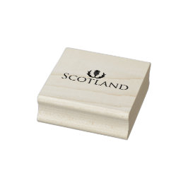 Schottland und Thistle-Kautschuk-Briefmarke Gummistempel