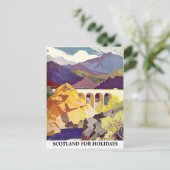 Schottland - Urlaub Postkarte (Stehend Vorderseite)