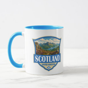 Schottland Vereinigtes Königreich Illustration Ret Tasse
