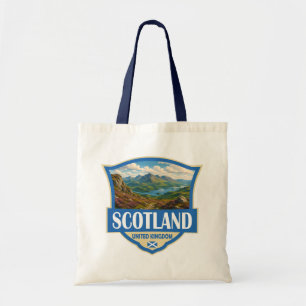 Schottland Vereinigtes Königreich Illustration Ret Tragetasche