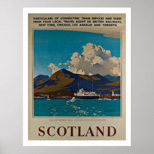 Schottland Vereinigtes Königreich - Vintage Poster