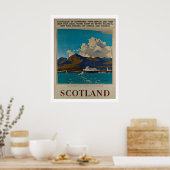 Schottland Vereinigtes Königreich - Vintage Travel Poster (Küche)