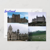 Schottland (Vier Bilder) Postkarte (Vorne/Hinten)