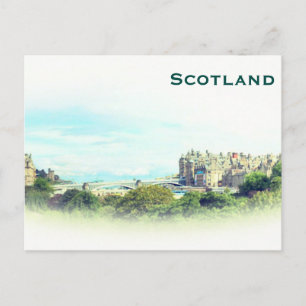Schottland Vintag Tourismus Reisen hinzufügen Postkarte