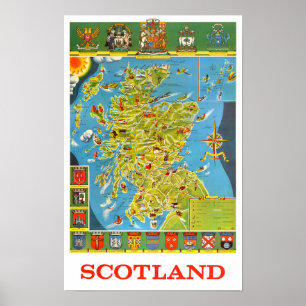 Schottland Vintage Poster