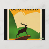 Schottland Vintage Reiseplakat Postkarte (Rückseite)