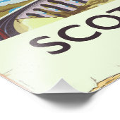 Schottland Vintages Reiseplakat Fotodruck (Ecke)
