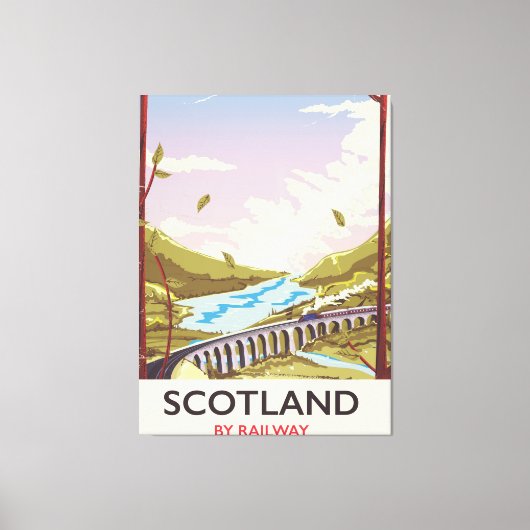 Schottland Vintages Reiseplakat Leinwanddruck (Vorderseite)