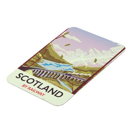 Schottland Vintages Reiseplakat Magnet (Linke Seite)