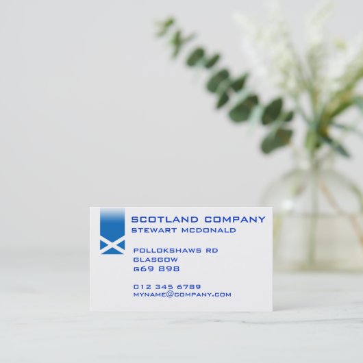 Schottland-Visitenkarte Visitenkarte (Stehend Vorderseite)
