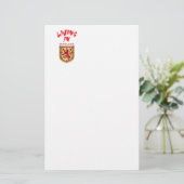Schottland-Wappen Briefpapier (Stehend Vorderseite)