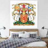 Schottland-Wappen Leinwanddruck (Insitu (Schlafzimmer))
