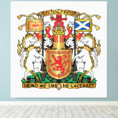 Schottland-Wappen Leinwanddruck (Insitu (Holzboden))