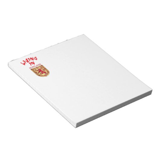 Schottland-Wappen Notizblock (angewinkelt)