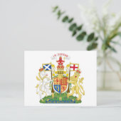 Schottland-Wappen Postkarte (Stehend Vorderseite)