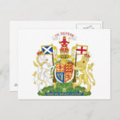 Schottland-Wappen Postkarte (Vorne/Hinten)