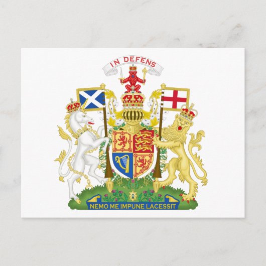 Schottland-Wappen Postkarte (Vorderseite)
