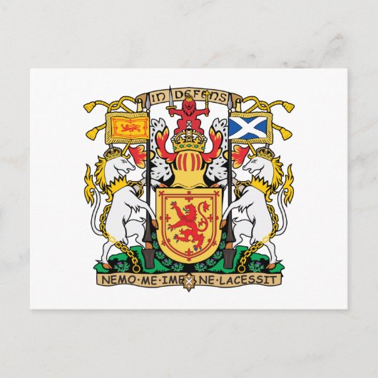 Schottland-Wappen Postkarte (Vorderseite)