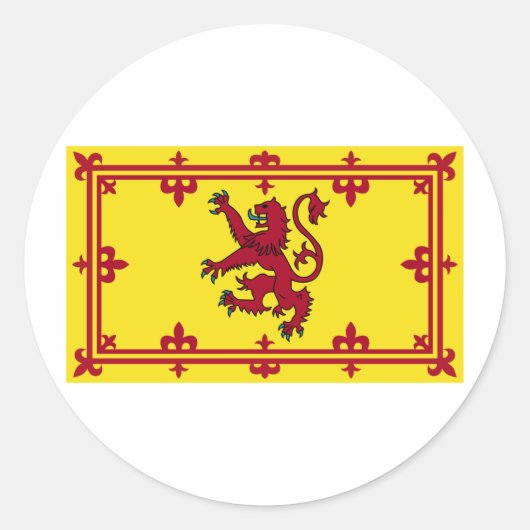 Schottland Wappen Runder Aufkleber (Vorderseite)