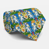 Schottland Wappen, Scottish Flag business Blue Krawatte (Gerollt)