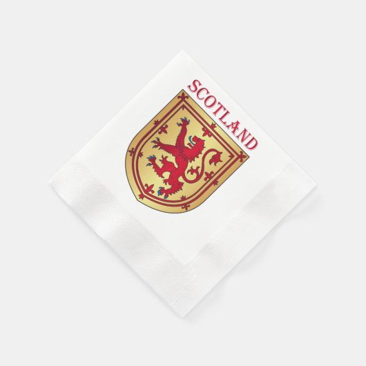 Schottland-Wappen Serviette (Ecke)