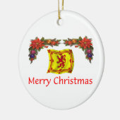 Schottland-Weihnachten Keramikornament (Links)