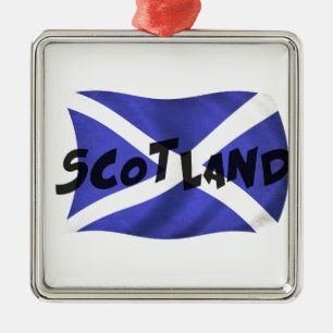 Schottland Wellenflagge Ornament Aus Metall