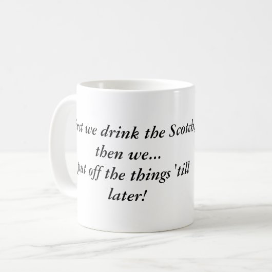 Schottland zuerst! kaffeetasse (Vorderseite Links)