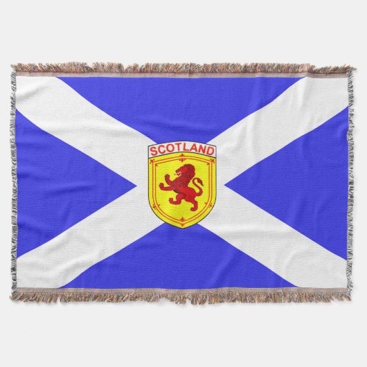 Schottland, zügelloser Löwe, alte Flagge von Decke (Vorderseite)