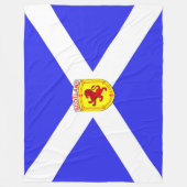Schottland, zügelloser Löwe, alte Flagge von Fleecedecke (Vorderseite)