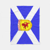 Schottland, zügelloser Löwe, alte Flagge von Fleecedecke (Vorderseite)