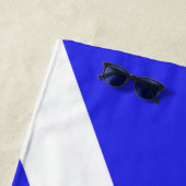 Schottland, zügelloser Löwe, alte Flagge von Strandtuch (Beispiel)